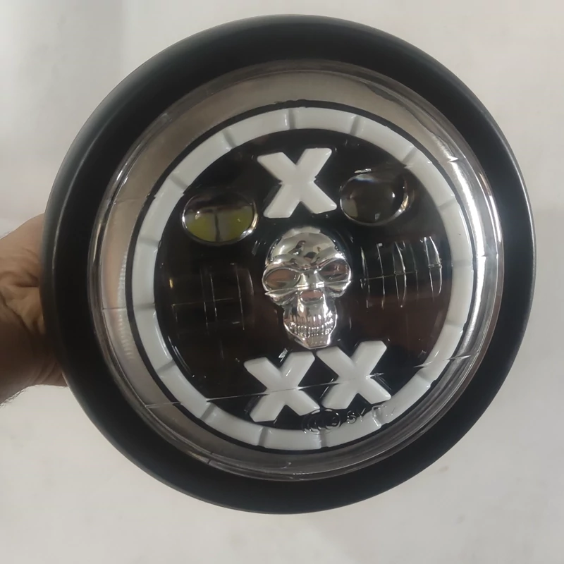 چراغ 7اینچی طرح اسکلتی زه فلزی